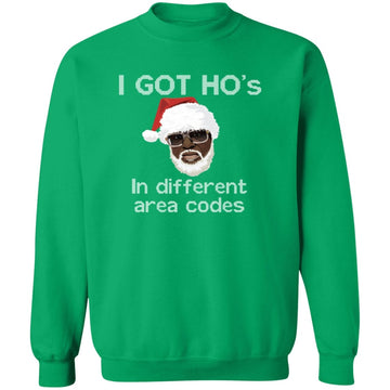 I Got HOs, Ugly Christmas Sweater, Holiday Sweater, Hip Hop Sweatshirt