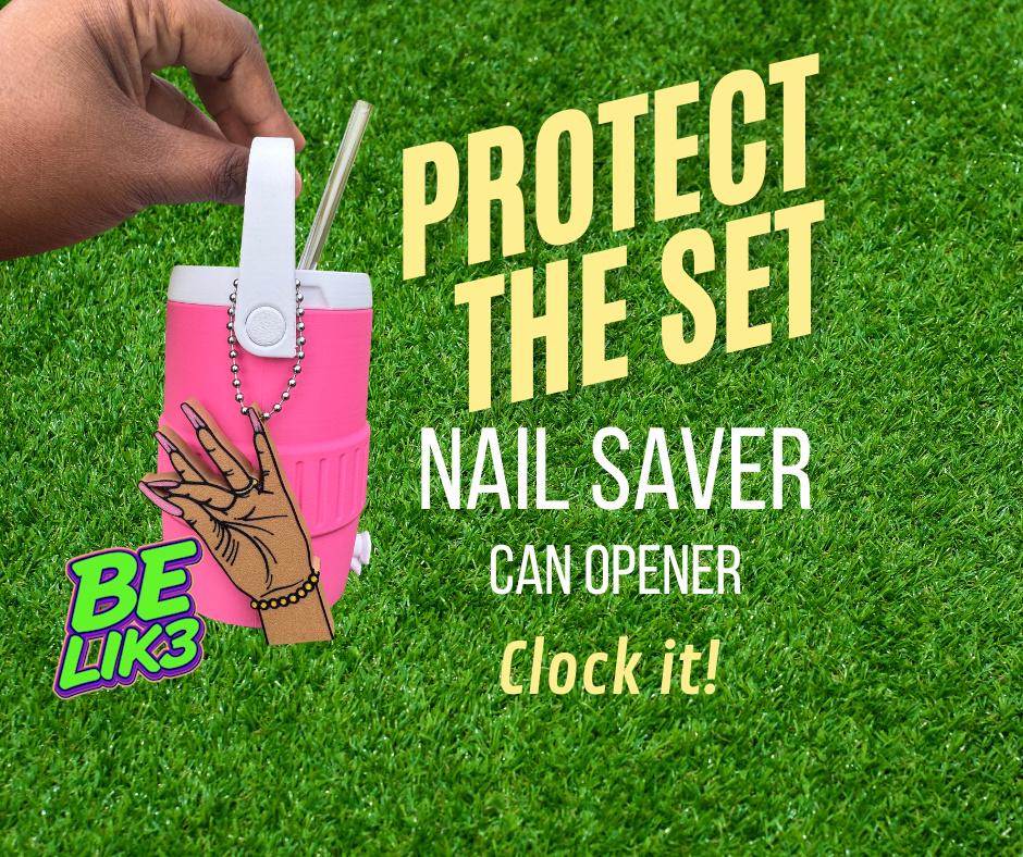 Nail Saver Can Opener, Protects Manicures, Keychain Accessory
